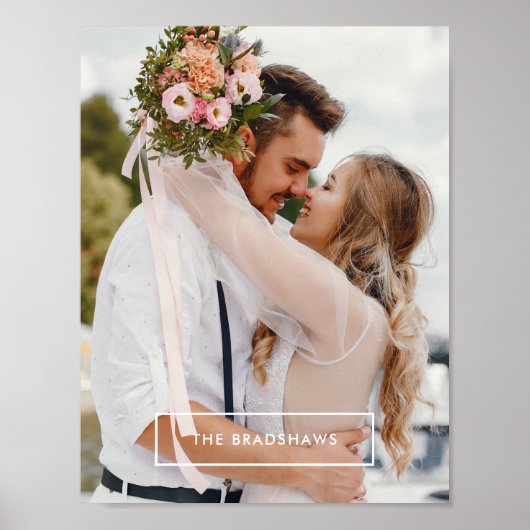 Minimalistischer Rahmen Personalisiert Poster (Vorne)