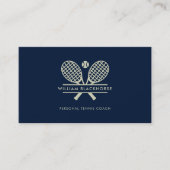 Minimalistischer Rasen Tennis Beruflicher Sporttra Visitenkarte (Vorderseite)