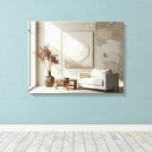 Minimalistischer Raum Leinwanddruck (Insitu (Holzboden))