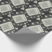 Minimalistischer Rechner und mathematische Mustera Geschenkpapier (Ecke)