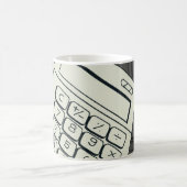 Minimalistischer Rechner und mathematische Mustera Kaffeetasse (Mittel)
