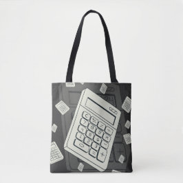 Minimalistischer Rechner und mathematische Mustera Tasche