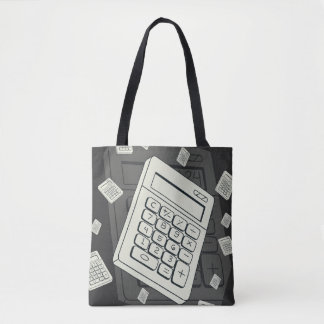 Minimalistischer Rechner und mathematische Mustera Tasche