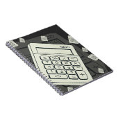 Minimalistischer Rechner und mathematisches Muster Notizblock (Rechte Seite)