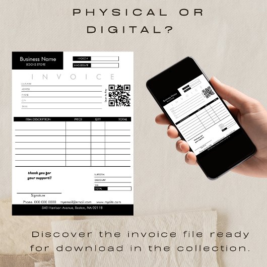 Minimalistischer Rechnungsabsatz für kleine Untern