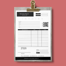 Minimalistischer Rechnungsabsatz für kleine Untern