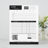 Minimalistischer Rechnungsabsatz für kleine Untern Karte (Stehend Vorderseite)