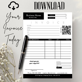 Minimalistischer Rechnungsabsatz für kleine Untern Karte