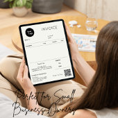 Minimalistischer Rechnungsabsatz für kleine Untern Karte