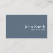 Minimalistischer Rechtsanwalt Dusty Blue QR-Code Visitenkarte (Vorderseite)