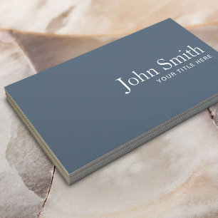 Minimalistischer Rechtsanwalt Dusty Blue QR-Code Visitenkarte