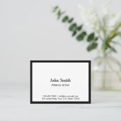 Minimalistischer Rechtsanwalt Visitenkarte (Stehend Vorderseite)