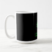 Minimalistischer Retro-Futurismus Omni Systems Tec Kaffeetasse (Links)