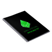 Minimalistischer Retro-Futurismus Omni Systems Tec Notizblock (Rechte Seite)