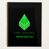 Minimalistischer Retro-Futurismus Omni Systems Tec Planer (Vorderseite)