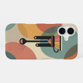 Minimalistischer Retro-Pour-Over-Kaffee iPhone 16 Hülle (Rückseite (Horizontal))