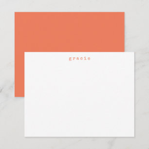 Minimalistischer Retro-Schreibmaschine Benutzernam Mitteilungskarte