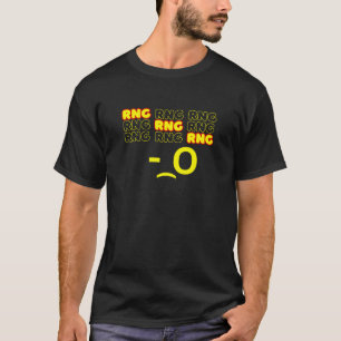 Minimalistischer RNG-Schriftart-Stil T-Shirt