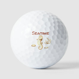 Minimalistischer romantischer Seatime Sommer Golfball
