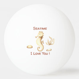Minimalistischer romantischer Seatime Sommer Tischtennisball