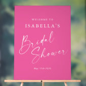 Minimalistischer, , rosa, benutzerdefinierter Brau Acrylschild (Neutral)