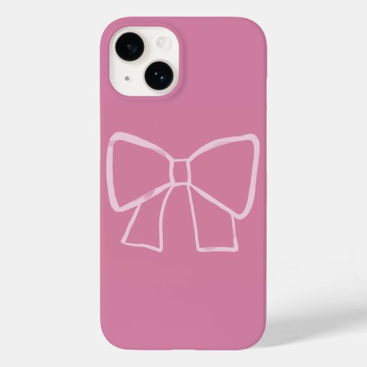 Minimalistischer rosa Bogen Case-Mate iPhone Hülle (Rückseite)