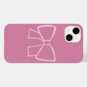 Minimalistischer rosa Bogen Case-Mate iPhone Hülle (Rückseite (Horizontal))