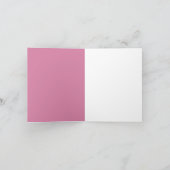 Minimalistischer rosa Bogen Einladung (Innenseite)