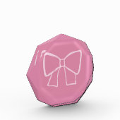 Minimalistischer rosa Bogen Fotoblock (Links)