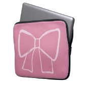 Minimalistischer rosa Bogen Laptopschutzhülle (Vorderseite Links)