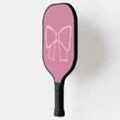 Minimalistischer rosa Bogen Pickleball Schläger (Links)