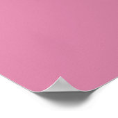 Minimalistischer rosa Bogen Poster (Ecke)