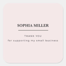 Minimalistischer rosa Esthetiker-Verpackungsaufkle