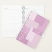 Minimalistischer Rosa-Mauve-Abstrakter-Botanik-Pla Planer (Anzeige)