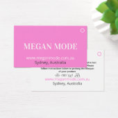 Minimalistischer rosa Modehängepreis-Tag (Schreibtisch)