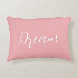 Minimalistischer rosa Traum Dekokissen