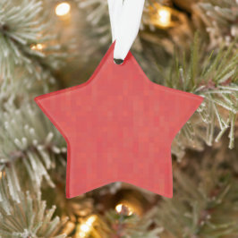 Minimalistischer, roter und moderner niedlicher St Ornament