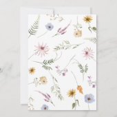 Minimalistischer Rückgang der Liebe Brautdusche Ei Einladung (Rückseite)