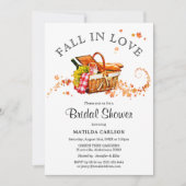 Minimalistischer Rückgang des Brautparty der Liebe Einladung (Vorderseite)