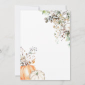 Minimalistischer Rückgang in der Liebe Herbst Herb Einladung (Rückseite)