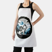 Minimalistischer Rückpackhund Landschaftlich Natur Schürze (InSitu)