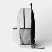 Minimalistischer Rucksack mit blauem Akzent für de (Rechts)