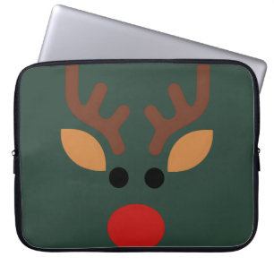 Minimalistischer Rudolph-Rentier Laptopschutzhülle