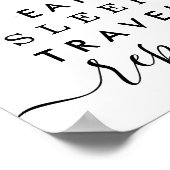 Minimalistischer Ruheverkehr Wiederholung des Insp Poster (Ecke)