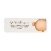 Minimalistischer Rustikaler Bär Elegante Script Ty (Vorne)