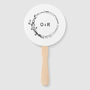 Minimalistischer Rustikaler Blumenhandschuh Fächer