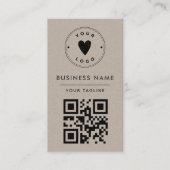 Minimalistischer Rusty Kraft Fügen Sie Ihren eigen Visitenkarte (Vorderseite)