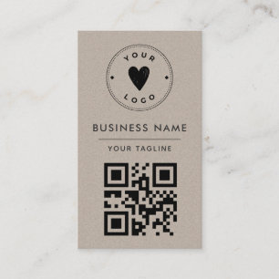 Minimalistischer Rusty Kraft Fügen Sie Ihren eigen Visitenkarte