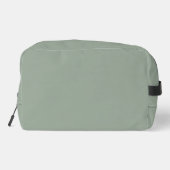 Minimalistischer Salbei-Matcha-Grün-Monogramm Waschbeutel (Rückseite)