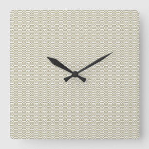 Minimalistischer Salbeigrüner Geometrischer Wanduh Quadratische Wanduhr
